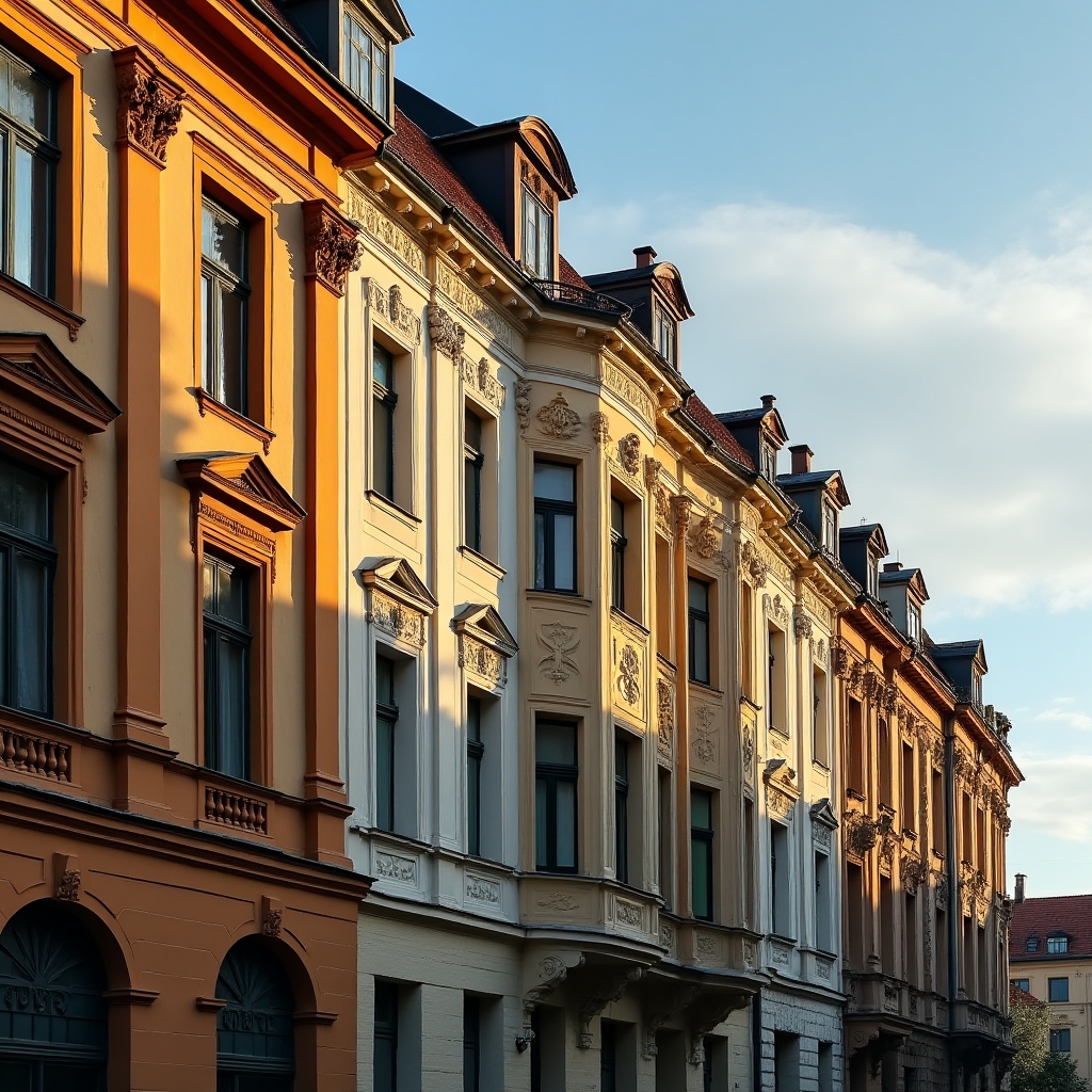 Zabytkowa kamienica w Poznaniu z drewnianymi okiennicami